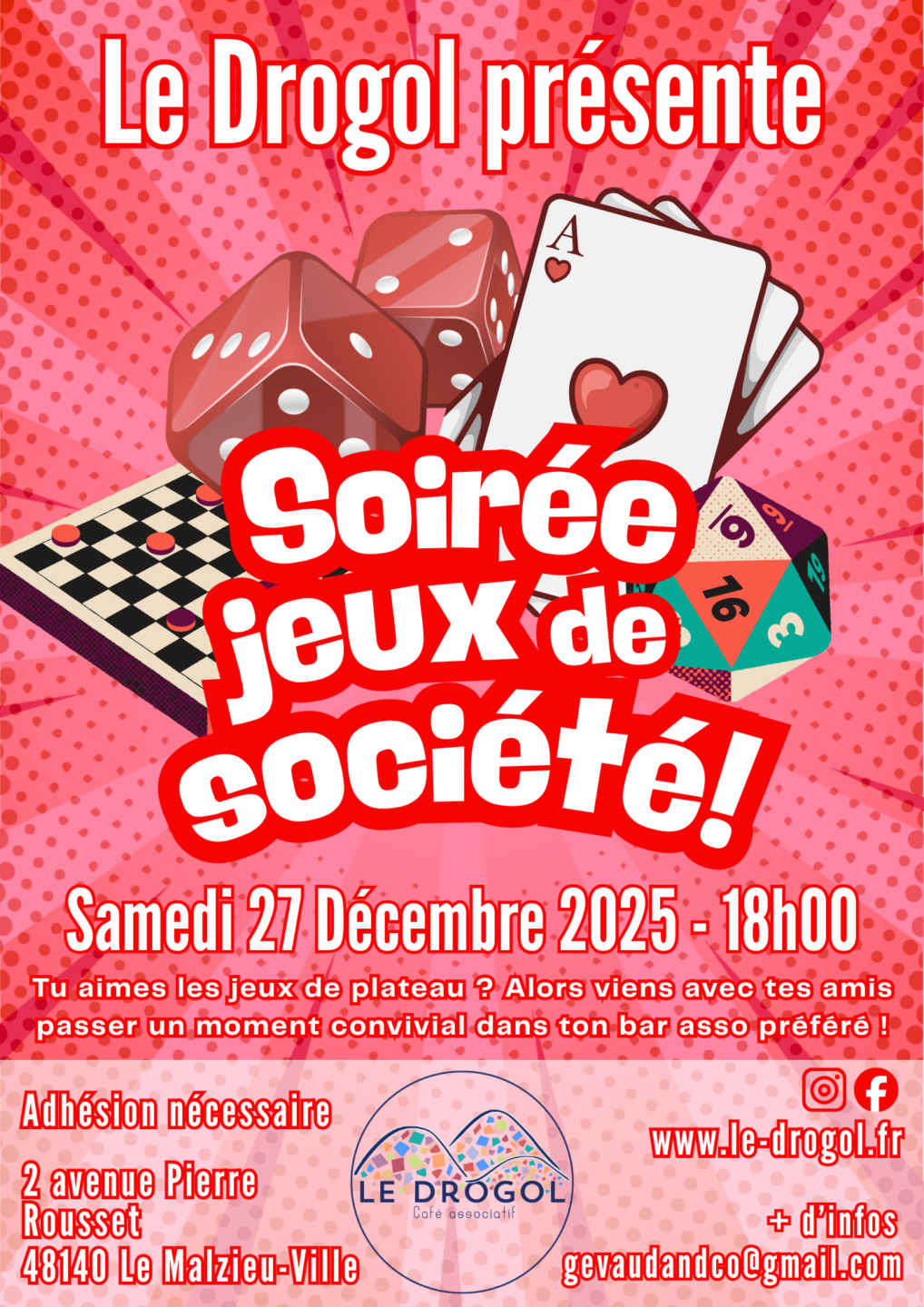 SOIRÉE JEUX DE SOCIÉTÉ