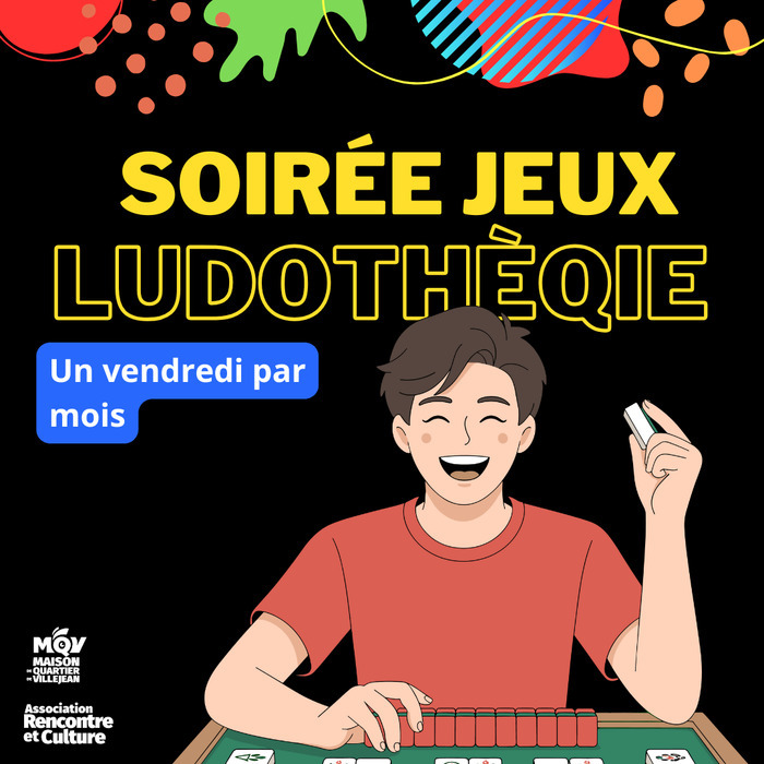 soirée jeux ludothèque Maison de quartier Villejean Brécé