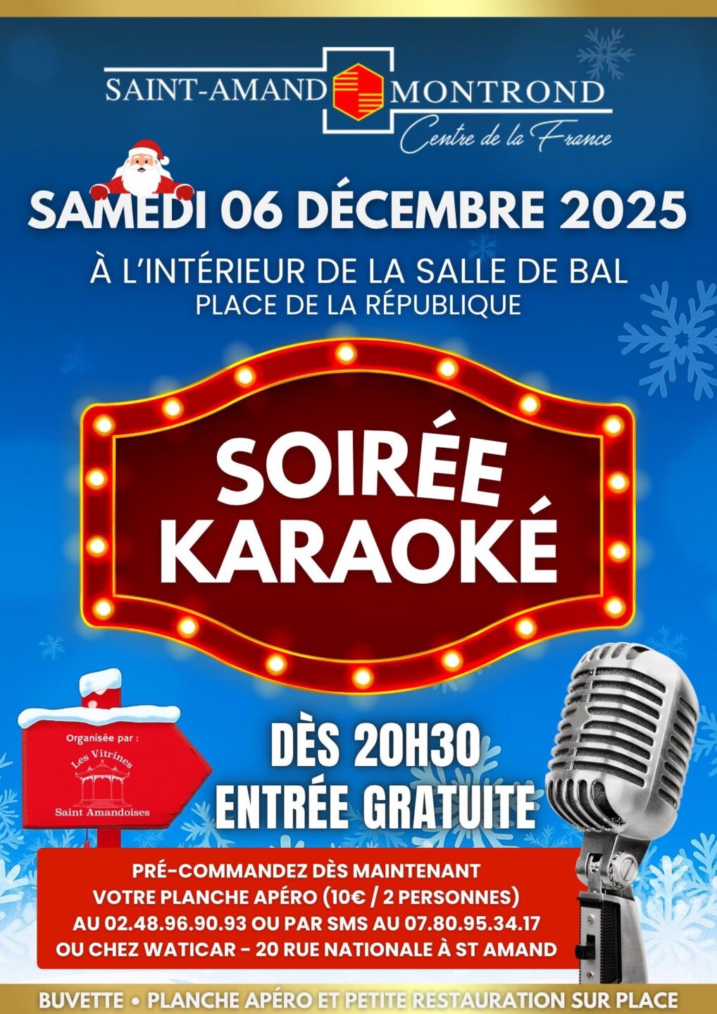 Soirée Karaoké Place de la République Saint-Amand-Montrond 2025-12-06 Soirée Karaoké