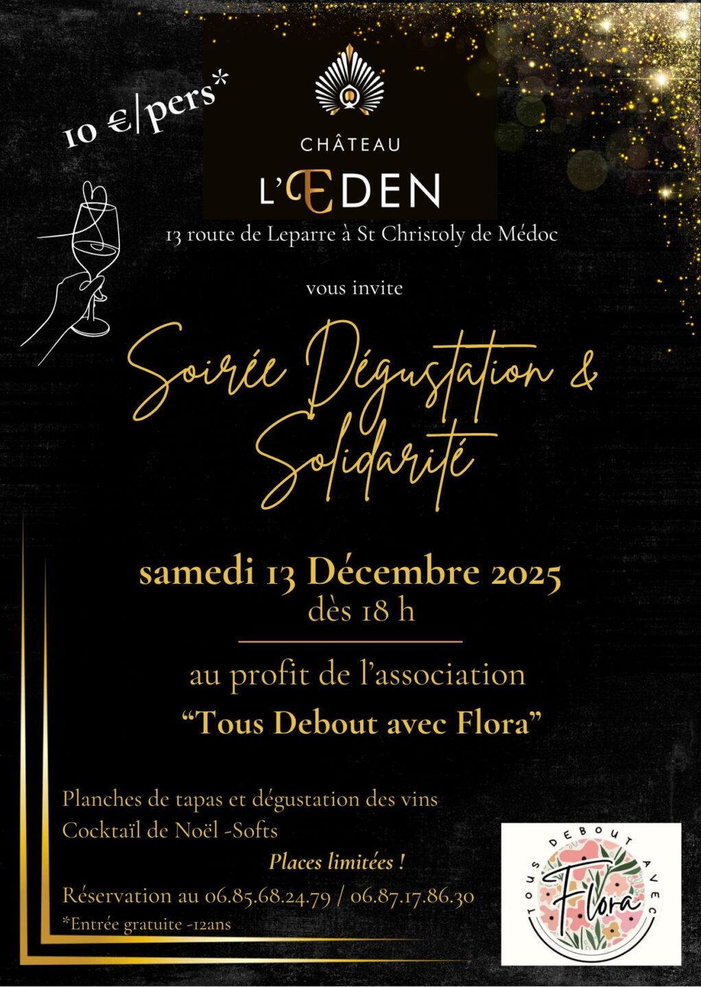 Soirée solidarité et dégustation au Château l'Eden