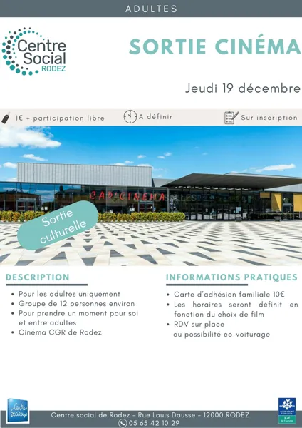 Sortie culturelle cinéma