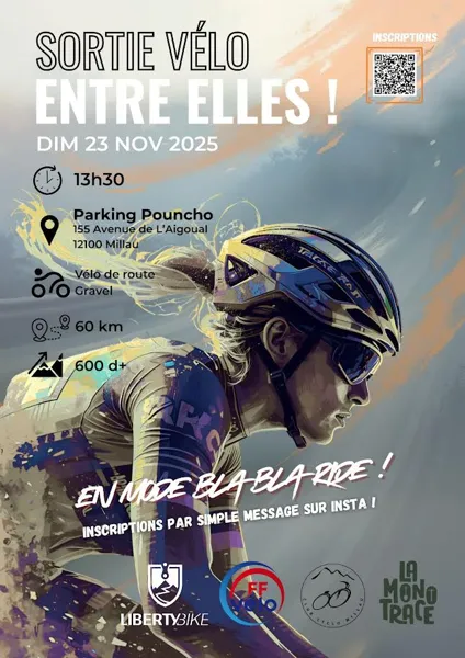 Sortie Vélo Entre Elles organisée par Le Club Cyclo Millau