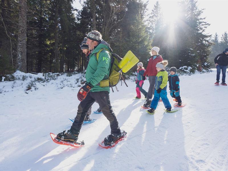 Sorties raquettes en famille