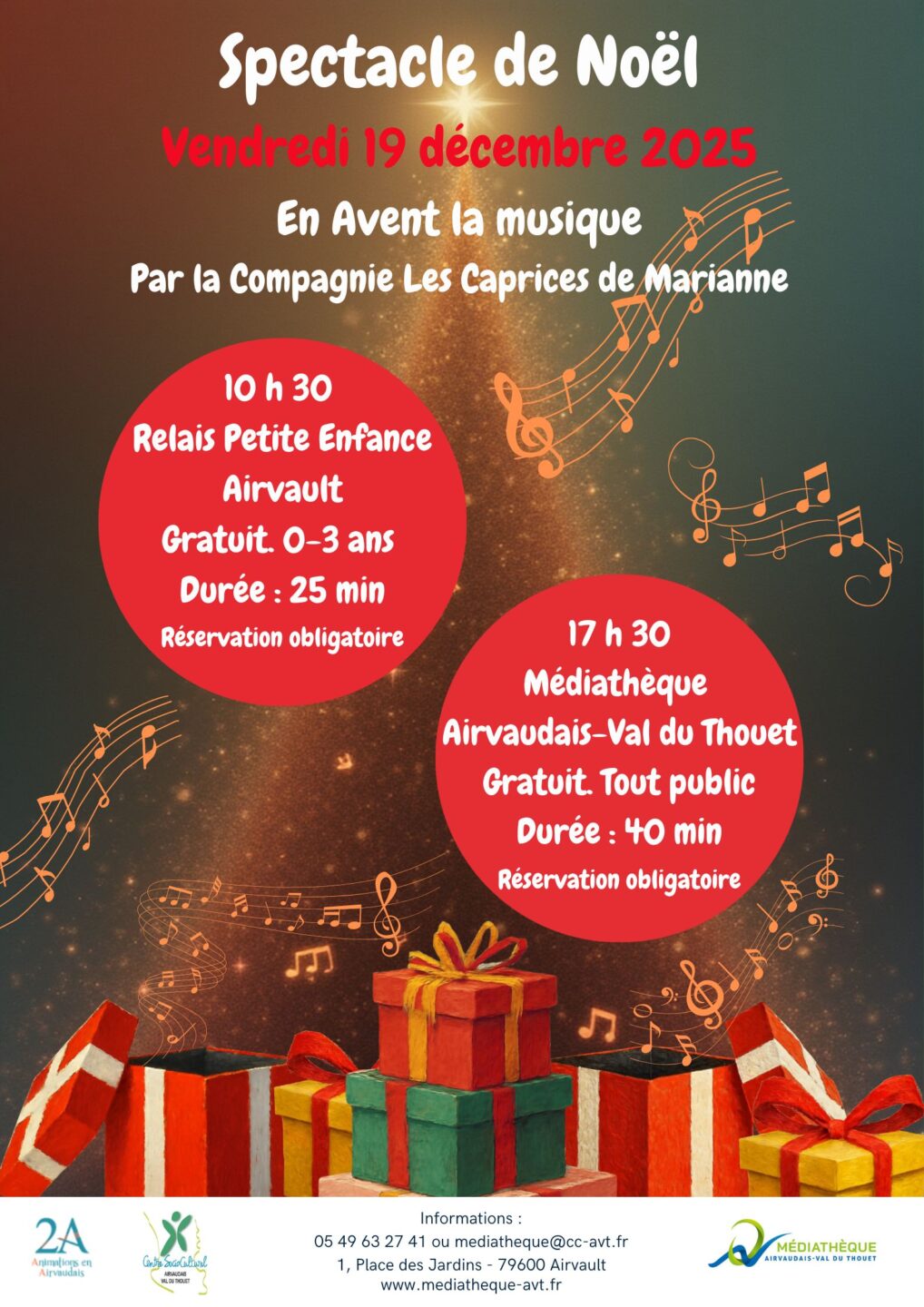 Spectacle dans le cadre des animations d'avant Noël