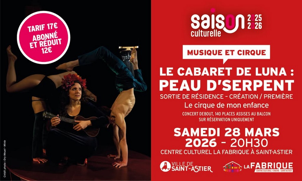 Spectacle Le Cabaret de Luna peau d'serpent