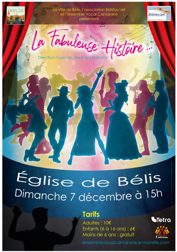 SPECtACLE MUSICAL la fabuleuse histoire