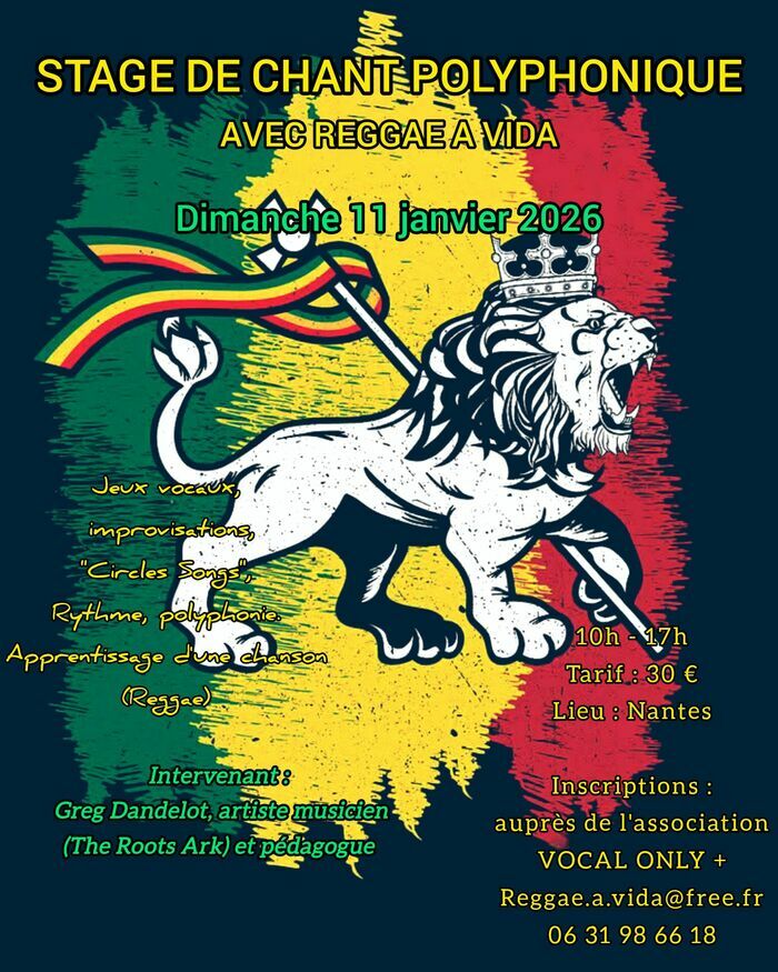 Stage de chant polyphonique avec Reggae a Vida Locomotive (La) - Maison de Quartier Erdre-Batignolles