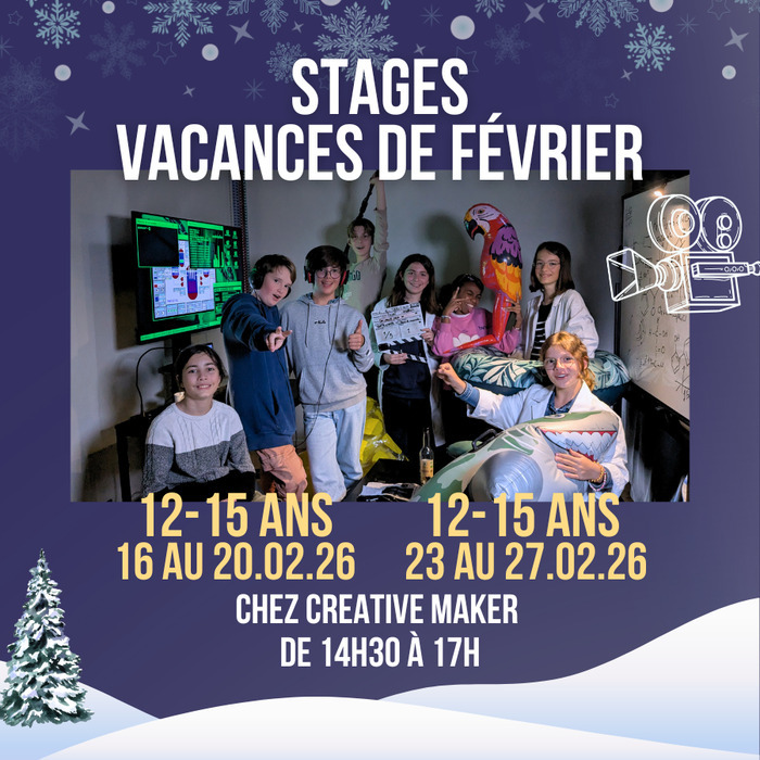 Stage de cinéma Studio Nantais - Creative Maker