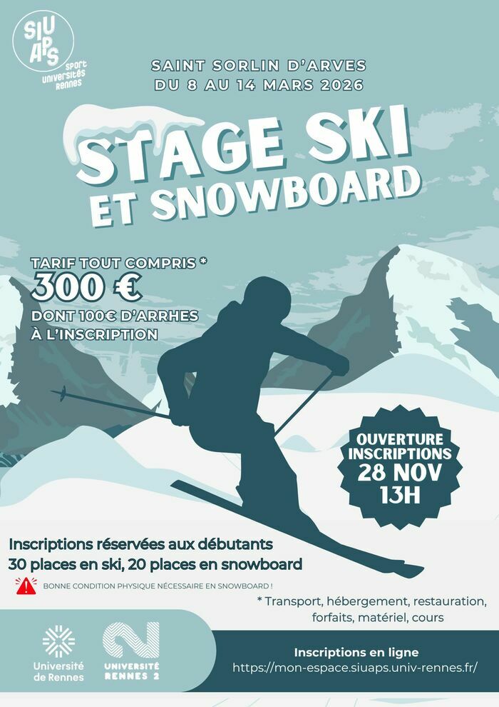Stage de ski et snowboard du SIUAPS Saint sorlin d'Arves Saint-Sorlin-d'Arves