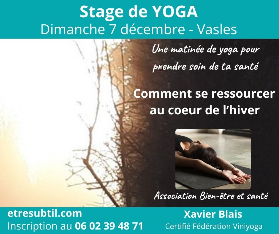 Stage yoga Se ressourcer au coeur de l'hiver