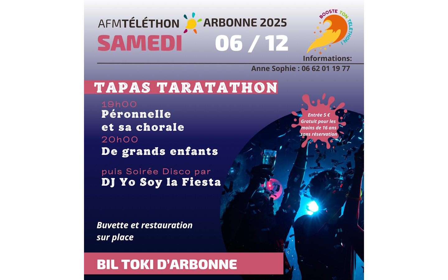 Téléthon Tapas taratathon