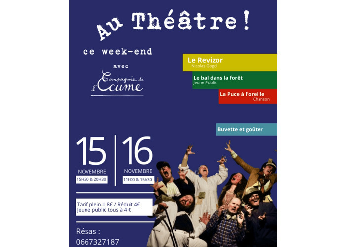 Théâtre tout un week-end avec la Cie de l'Écume Dix (Le) Maison de Quartier