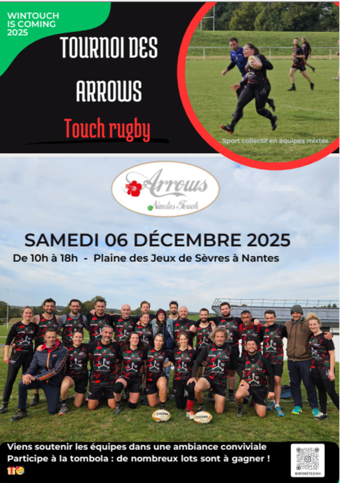 Tournoi Touch des Arrows Plaine de Jeux Sévres Nantes