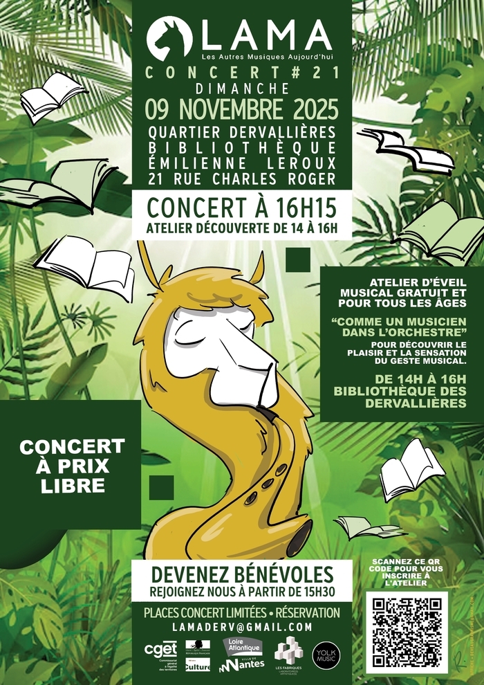 Un Lama aux Dervallières Bibliothèque Emilienne Leroux