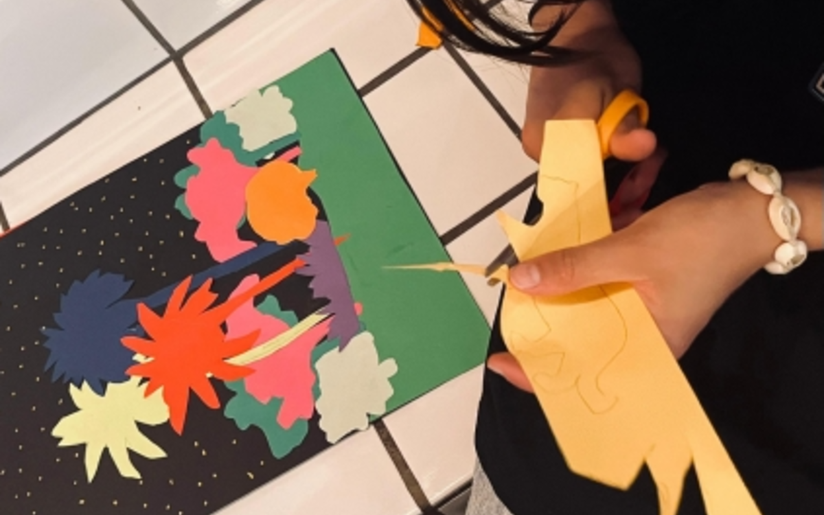 Une nuit dans la nature : atelier d'illustration par Eve Gomy Bibliothèque Andrée Chedid Paris