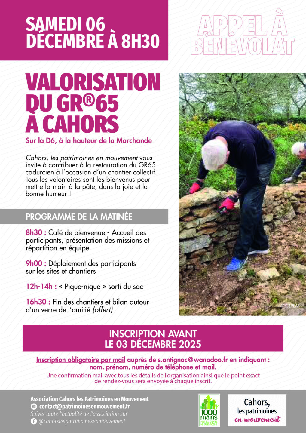 Valorisation du Chemin de Saint-Jacques (GR36) à Cahors