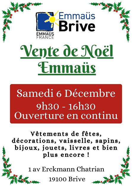 Vente de Noël (Emmaüs Brive)