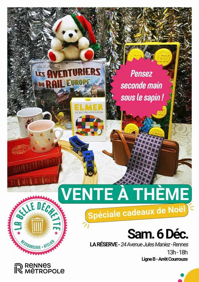 Vente spéciale cadeaux de Noël Boutique La Réserve - La Belle Déchette Rennes