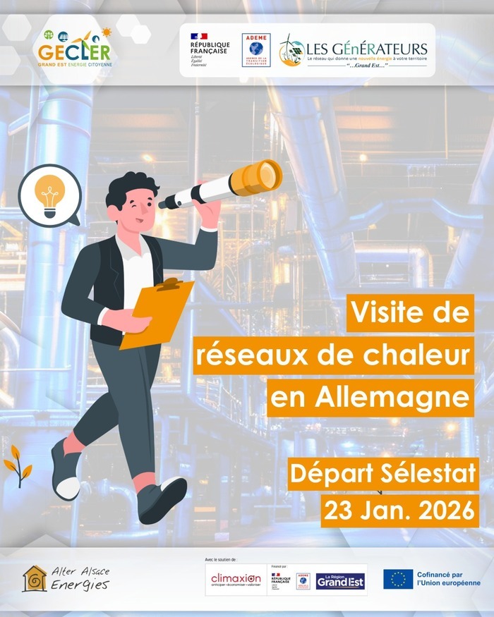 Visite d'un réseaux de chaleur coopératifs en Allemagne Sélestat Metz