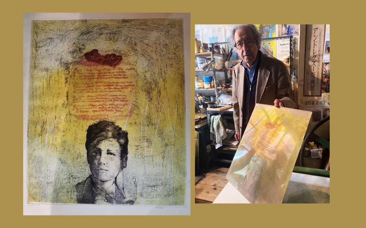 "Voyelles" d'Arthur Rimbaud - exposition de l'artiste André Goezu Bibliothèque Arthur Rimbaud Paris