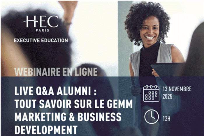 Webinaire - Alumni Q&A GEMM Marketing HEC Paris Jouy-en-Josas