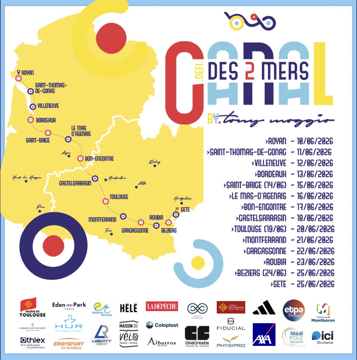 À FORCE DE BRAS TONY MOGGIO RELIE L’ATLANTIQUE À LA MÉDITERRANÉE