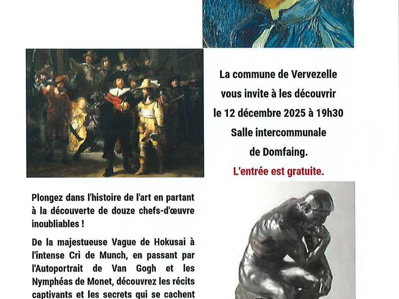 A la rencontre de 12 chefs d'œuvre