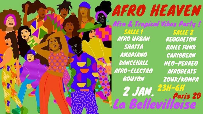 Afro Heaven ~ Afro & Tropical Vibes Party à La Bellevilloise ! La Bellevilloise Paris