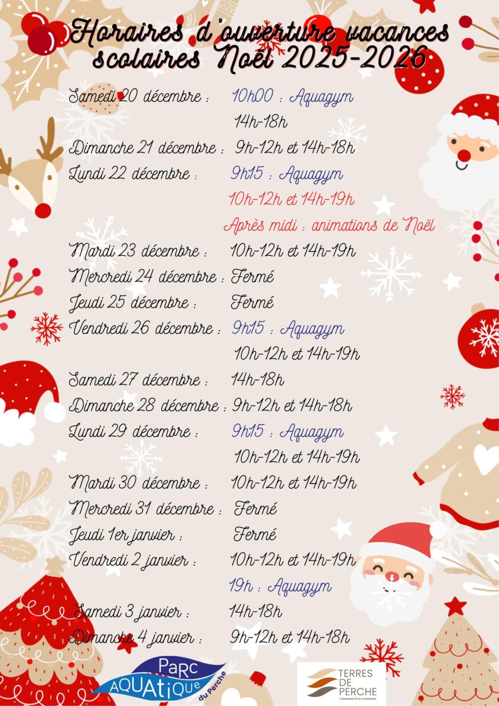 Animations & Aquagym 5 Rue de la Ferrière Fontaine-Simon 2025-12-20 Animations & Aquagym