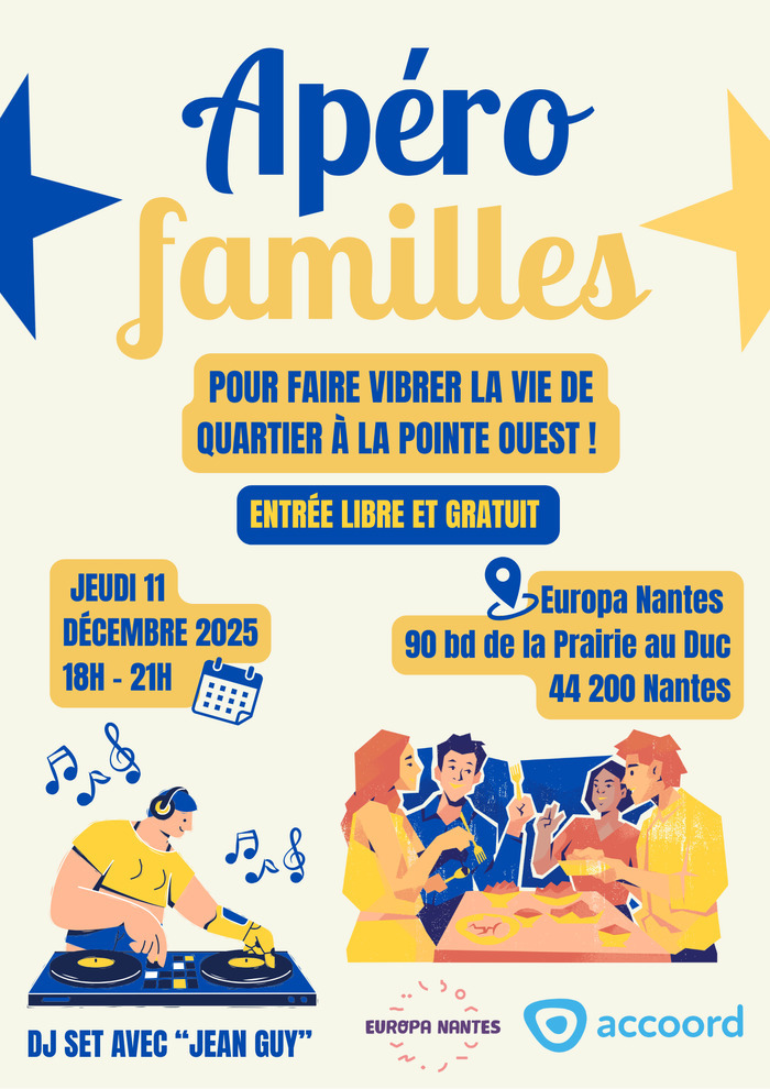 Apéro Familles Maison de l'Europe - Europa Nantes
