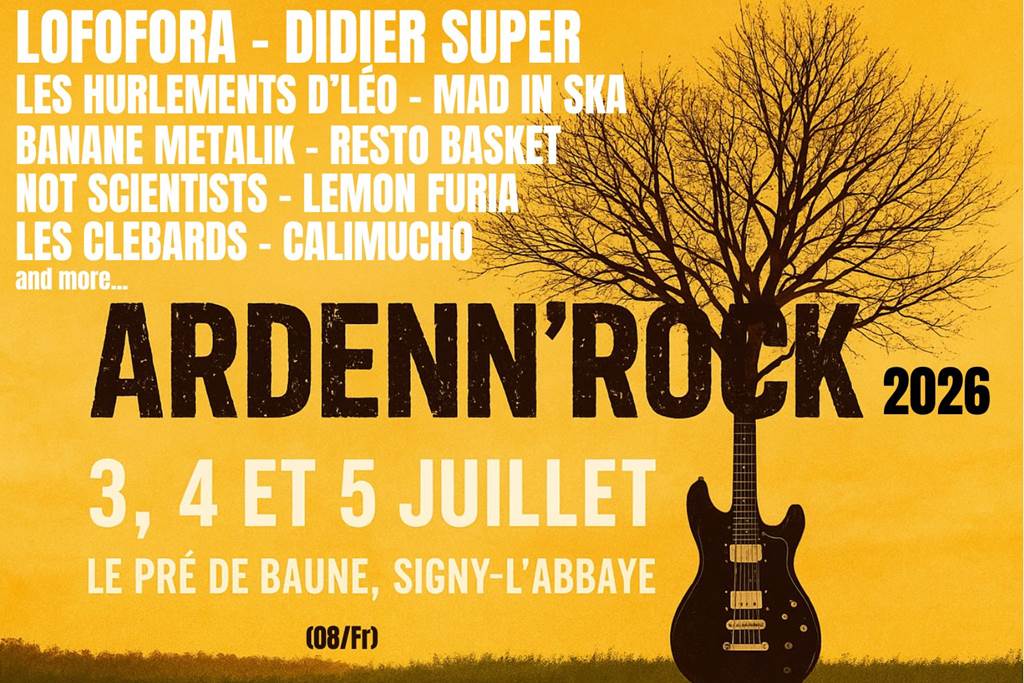Ardenn’Rock 2026 Pré de Beaune Signy-l’Abbaye 2026-07-03 Ardenn'Rock 2026