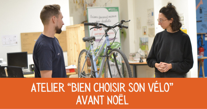 Atelier Bien choisir son vélo La Galerie du Zéro Déchet (entrée Place Dulcie September)
