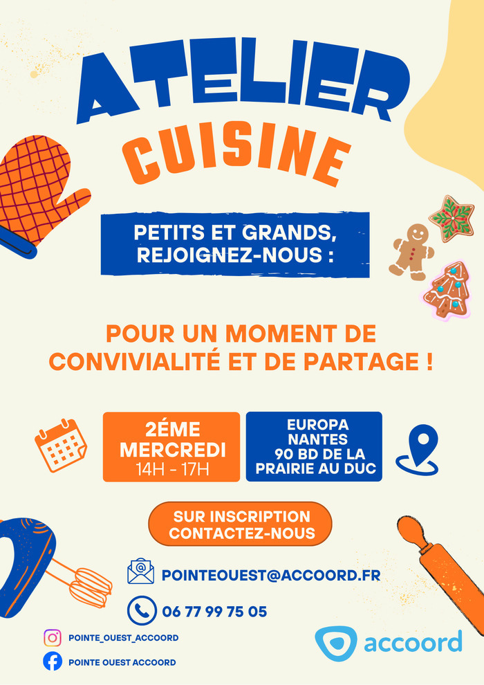 Atelier cuisine Maison de l'Europe - Europa Nantes