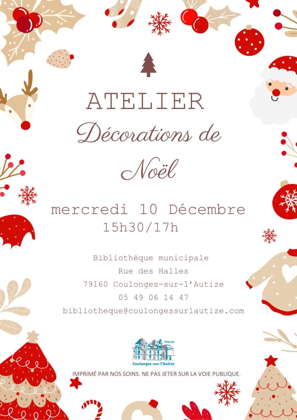 Atelier Décorations de Noël