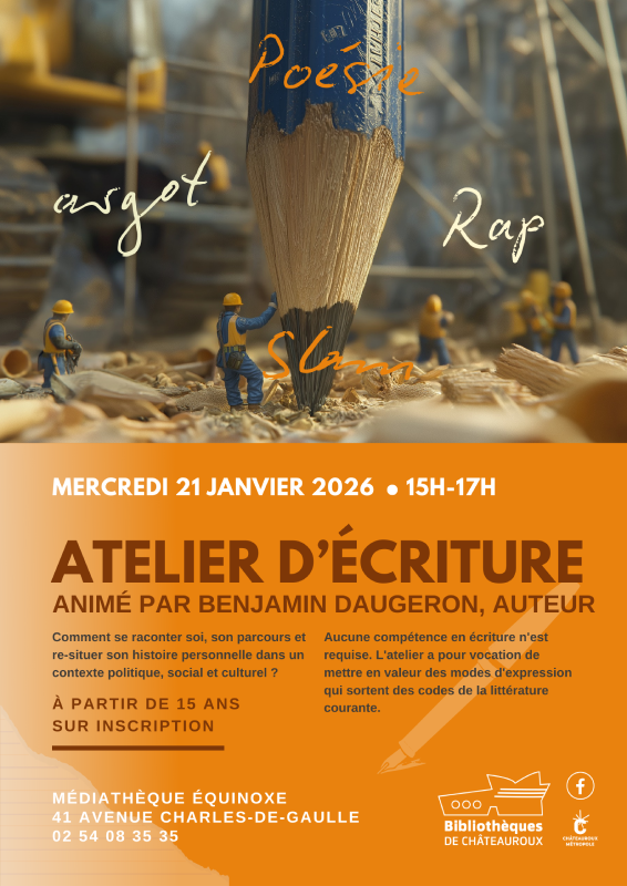 Atelier d'écriture avec Benjamin Daugeron