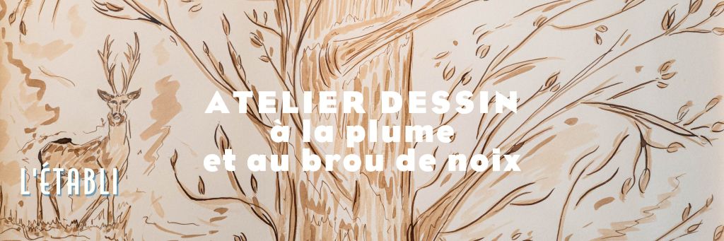 Atelier Dessin à la plume et au brou de noix