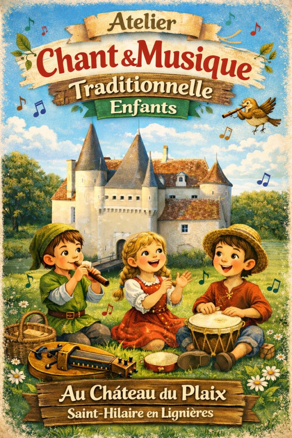 Atelier et musique traditionelles pour les enfants