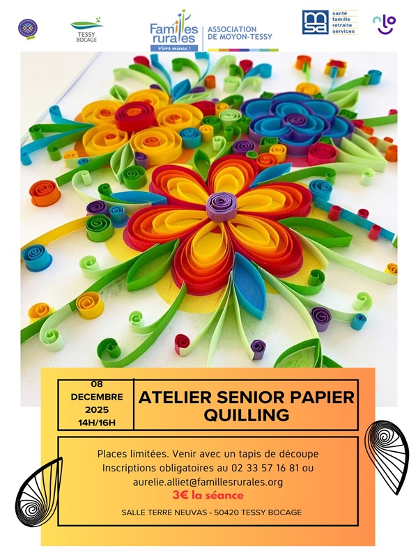 Atelier papier senior quilling