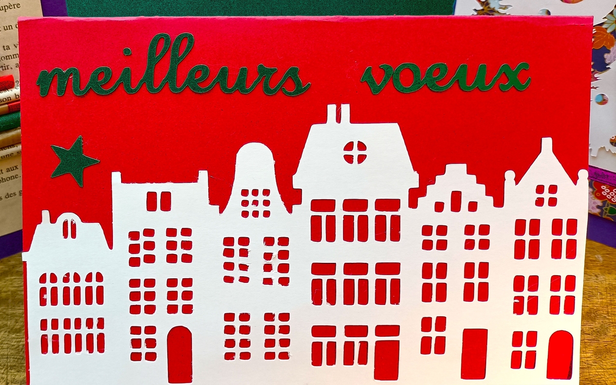 Atelier scrapbooking "cartes de vœux" Bibliothèque Amélie Paris