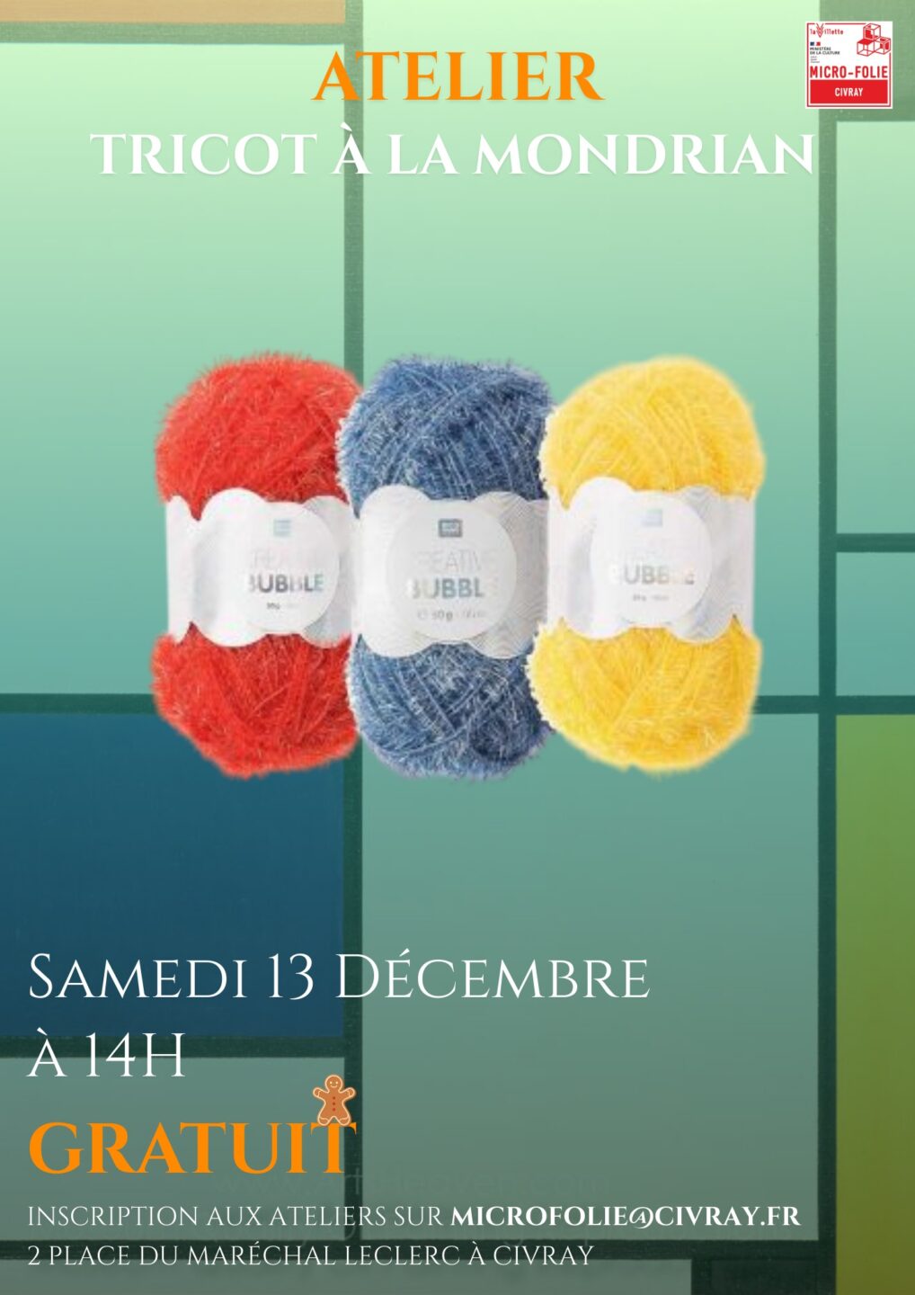 Atelier Tricot à la Mondrian