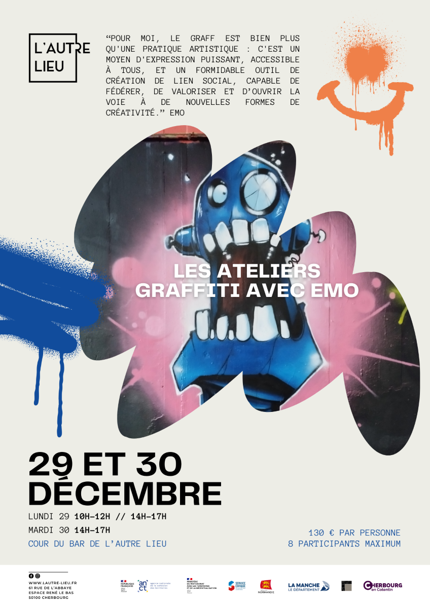ATELIERS GRAFF Avec Emo (Ronan Crème Fresh Crew) | Cour du bar de L’Autre Lieu