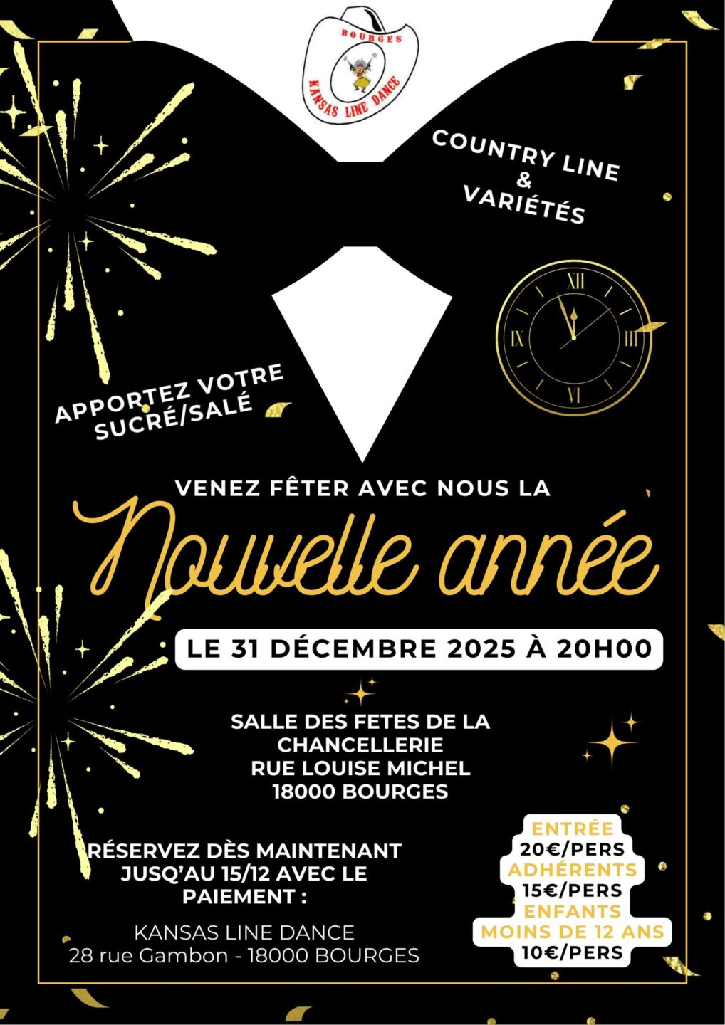 Bal Réveillon 2026 avec Les Kansas LineDance
