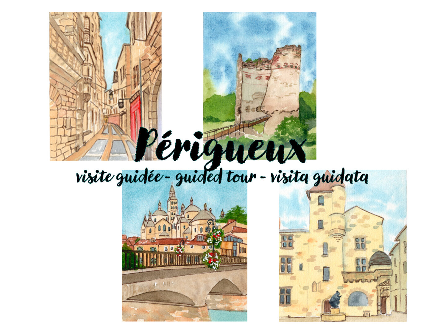 Balade guidée dans Périgueux (quartier Puy Saint-Front) Les Balades Guidées de Camille