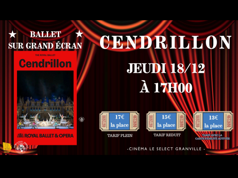 Ballet sur grand écran cendrillon