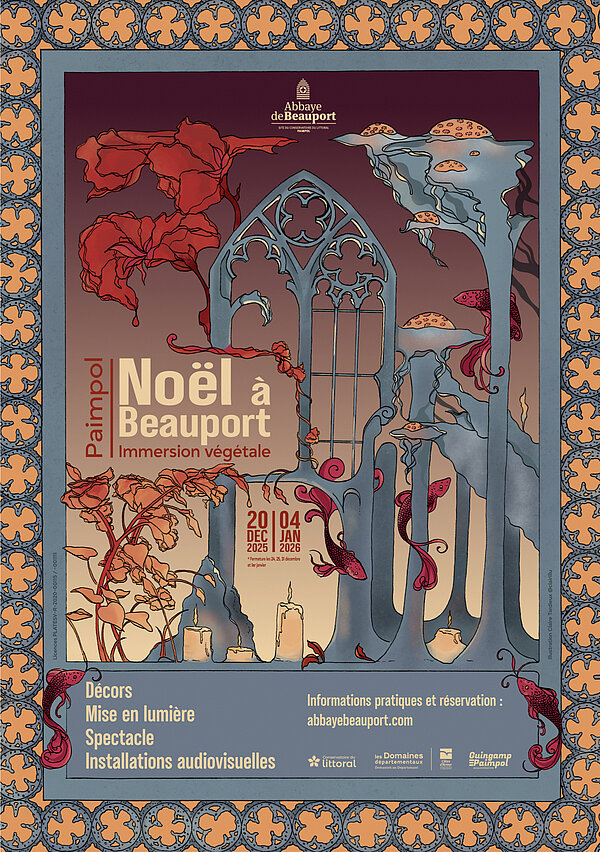 Noël à Beauport, affiche de Claire Tardieux