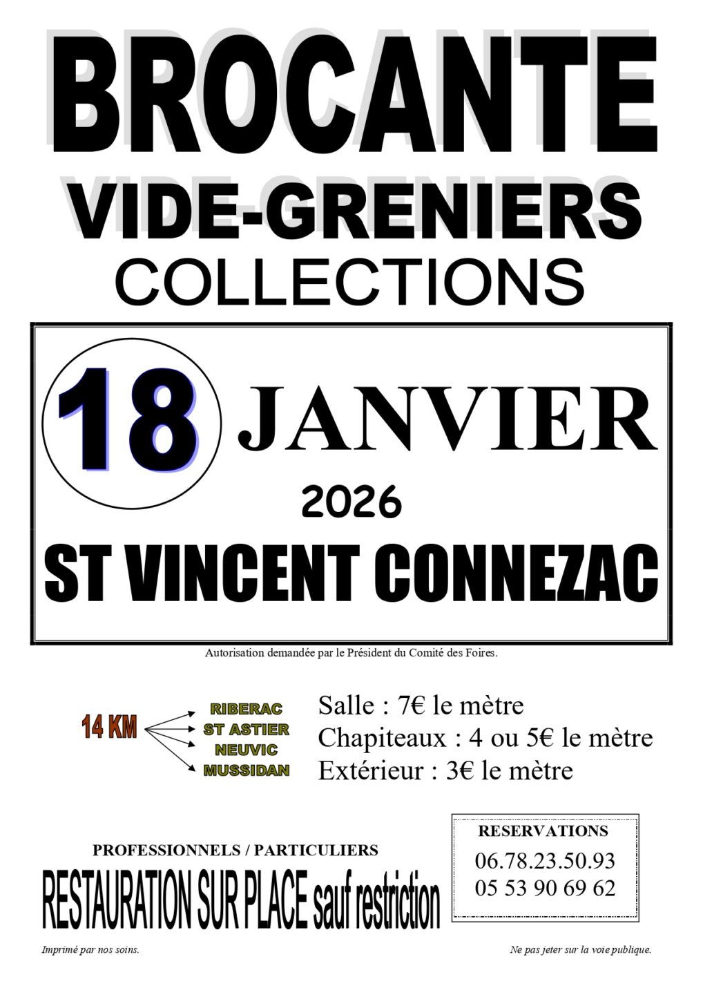 Brocante de Saint-Vincent de Connezac