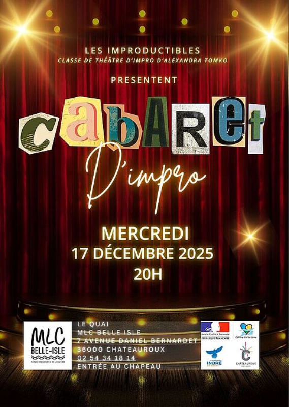 Cabaret d’impro Les comédiens en roue libre !