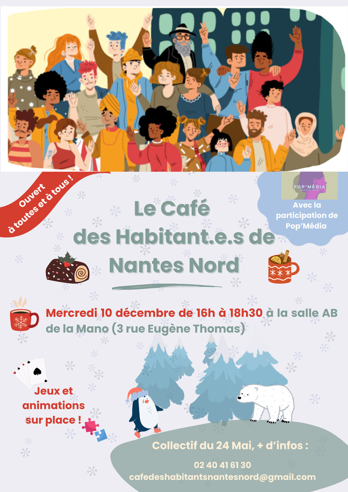 Café des habitants de Nantes Nord Maison de quartier La Mano