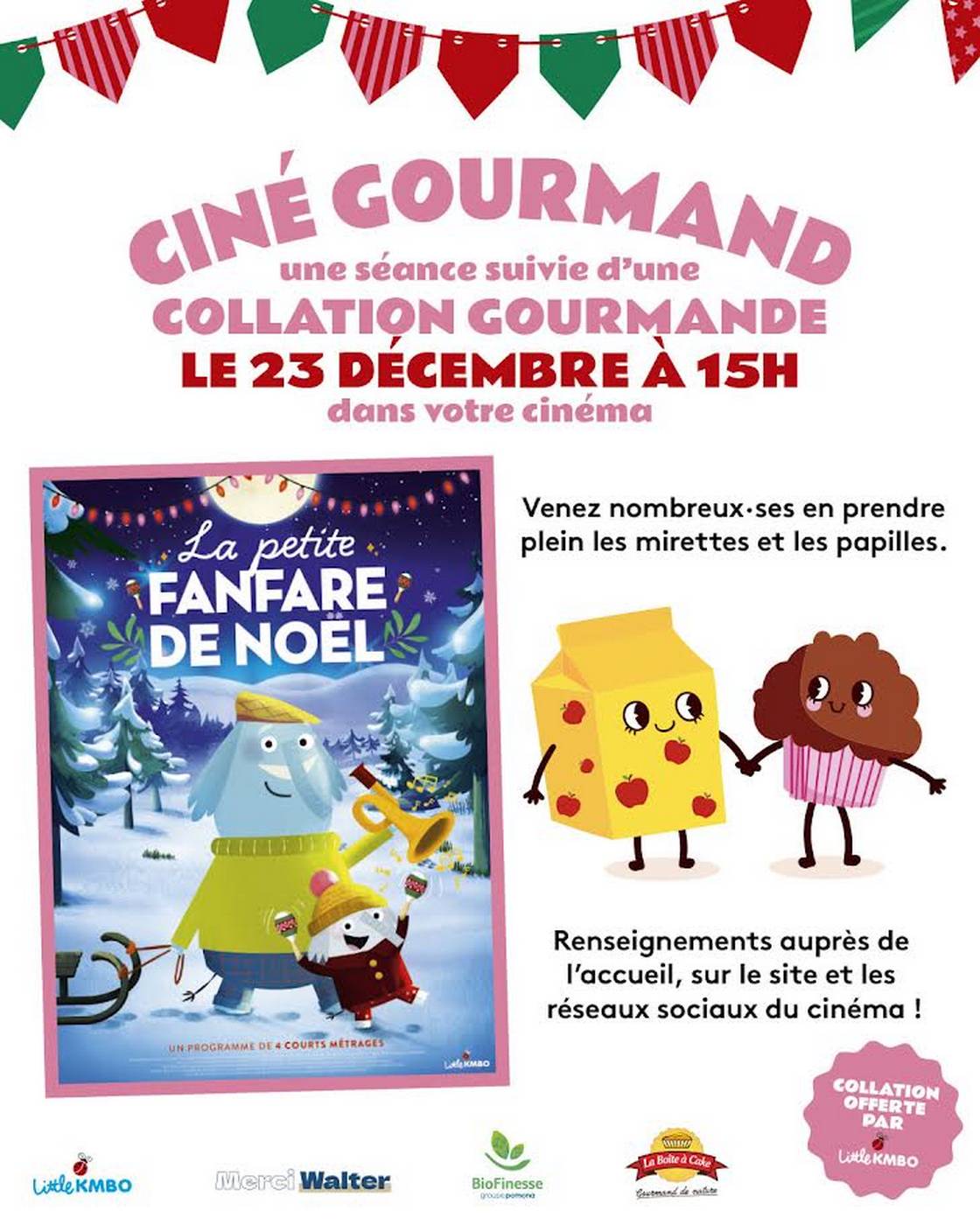 Ciné-gourmand La Petite Fanfare de Noël
