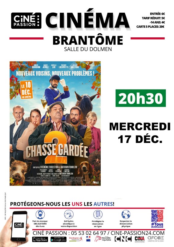 Cinéma: Chasse gardée 2 Peyrelevade Brantôme en Périgord 2025-12-17 Cinéma: Chasse gardée 2